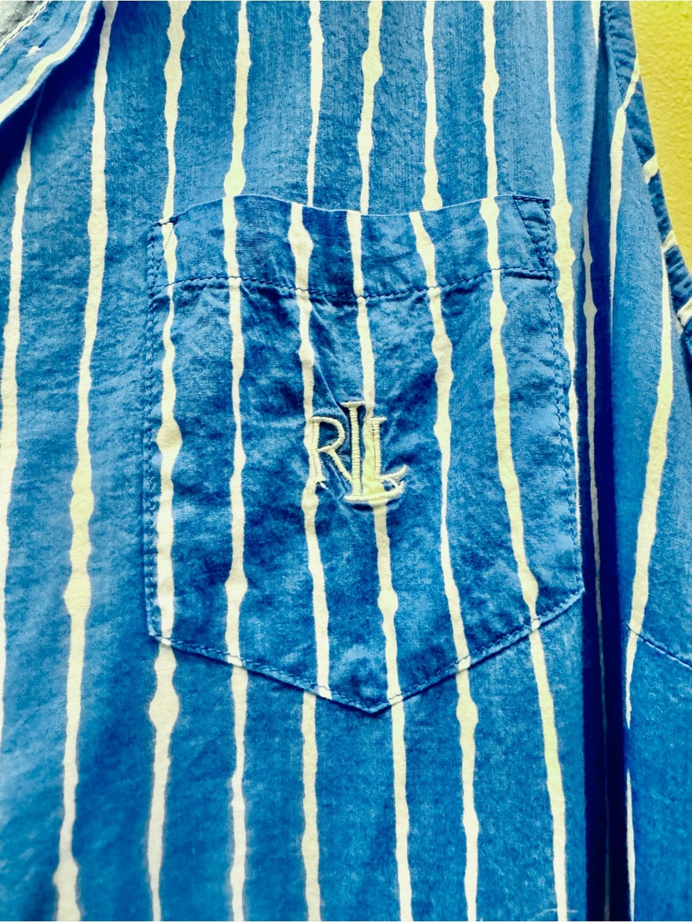 Polo by Ralph Lauren, Rare Vintage Find!! Striped Sleeveless Maxi Dress - Picture 4 of 4